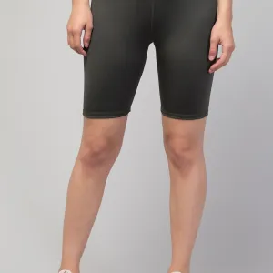 Women’s Fancy Solid Shorts – Yoga, Gym, Cycling & Activewear