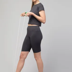 Women’s Fancy Solid Shorts – Yoga, Gym, Cycling & Activewear