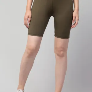 Women’s Fancy Solid Shorts – Yoga, Gym, Cycling & Activewear