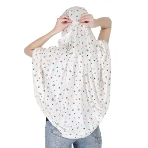 Women Cotton Printed Scarf Cum Mask UV Protection Face Cover