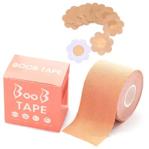 Invisible Breast Lift Tape and Nipple Co...