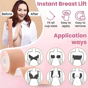 Invisible Breast Lift Tape and Nipple Cover for Women