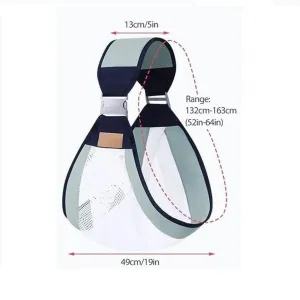 Breathable adjustable baby sling carrier for newborn to toddler