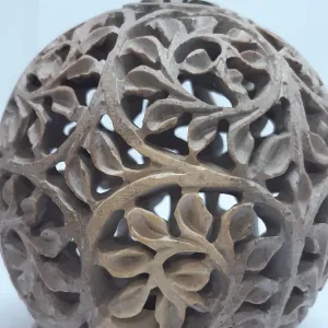 Tealight Globe Marble Holder Decorative Candle Accessory for Home