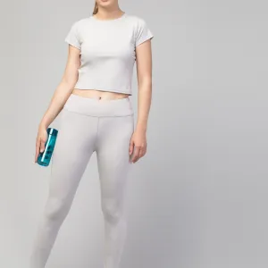 Women Breathable Plain Activewear Tights...