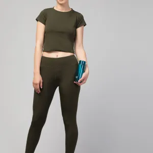 Yoga and Gym Plain Activewear Tights for...
