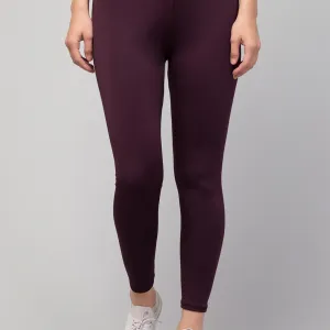 Women Gym Ready Plain Activewear Tights Comfortable Fit