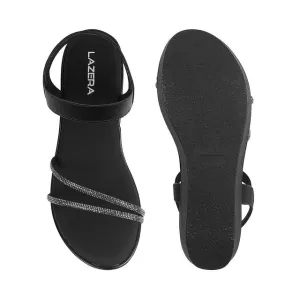 Women's Glitter Strap Wedge Sandals