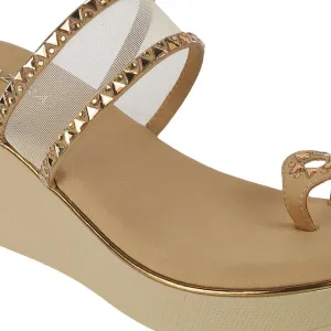 Women’s Transparent Strap Wedge Toe Ring Sandals