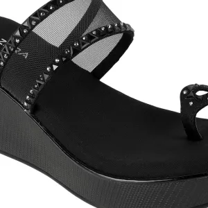 Women’s Transparent Strap Wedge Toe Ring Sandals