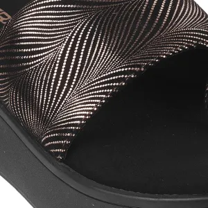 Womens Mid-Heel Platform Slip-on Chappal