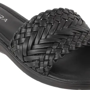 Womens Woven Slide Sandals