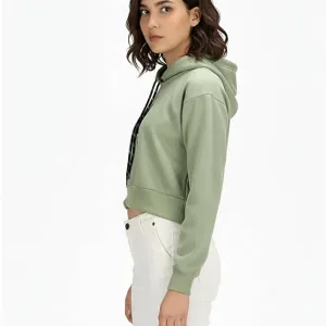 Women's Crop Hoodie Long Sleeve Drawstring Cotton Regular Hooded I Hoodie for Girls and Womens Sweatshirt