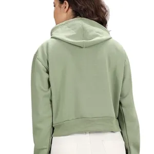 Women Short Length Crop Hoodie Soft Cotton Winter Sweatshirt