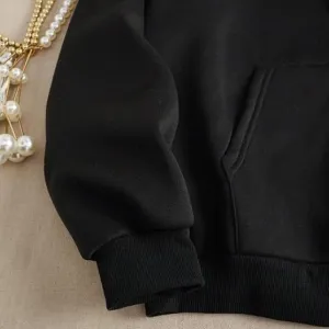 Women’s Polycotton Fleece Plain Full-Zip Hooded Winter Sweatshirt | Kangaroo Pocket | Casual Warm Outerwear