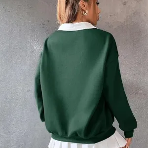 Collar Button Hoodie/Sweatshirt | Polycotton Hoodies for Gym, Travel & Everyday Wear | Warm & Comfortable Casual Wear