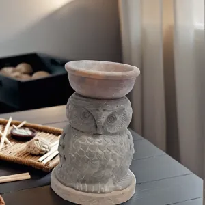 Owl Face Marble Tealight Holder and Arom...