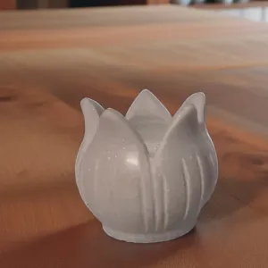 Large Marble Urli Bowl with Lotus Plate Decor Combo Set