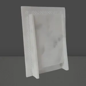 White Marble Photo Frame Elegant Handcrafted Home Decor