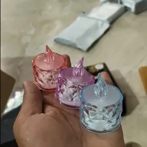 LED Electric Candle Lights Decorative Set of 4 Pieces