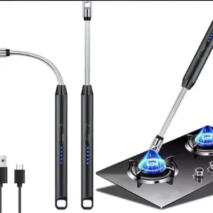 USB Rechargeable Electric Gas Lighter with Flexible Neck