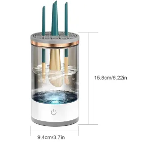 Automatic makeup brush cleaner machine for quick deep cleaning