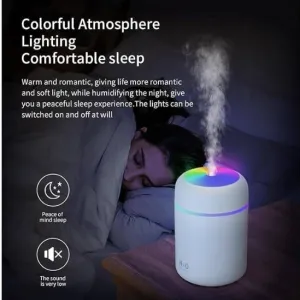 Colorful Cool Mini Humidifier, Essential Oil Diffuser, Aroma Essential USB Personal Desktop Humidifier for Car, Office Room, Bedroom etc,2 Adjustable Mist Modes