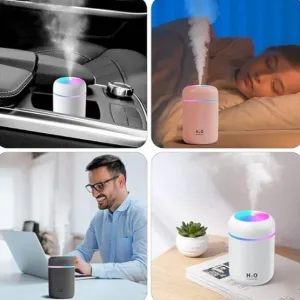 Colorful Cool Mini Humidifier, Essential Oil Diffuser, Aroma Essential USB Personal Desktop Humidifier for Car, Office Room, Bedroom etc,2 Adjustable Mist Modes