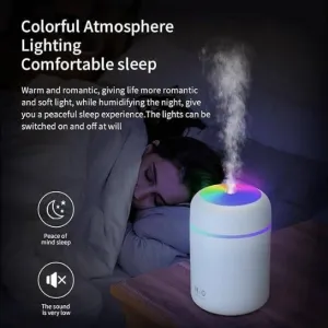 Colorful Cool Mini Humidifier, Essential Oil Diffuser, Aroma Essential USB Personal Desktop Humidifier for Car, Office Room, Bedroom etc,2 Adjustable Mist Modes