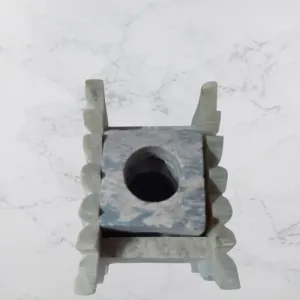 Lotus Design Soapstone Marble Candle Stand Tealight Holder