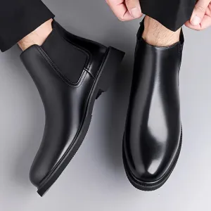 Latest Stylish Men's Black Chelsea Boots | Faux Leather Slip-On Ankle Boots | Comfortable Casual & Formal Footwear for Men & Boys