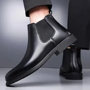Latest Stylish Men's Black Chelsea Boots | Faux Leather Slip-On Ankle Boots | Comfortable Casual & Formal Footwear for Men & Boys