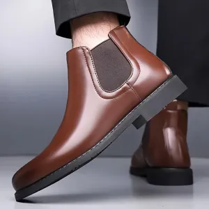 Latest  Trendy Men’s Brown Chelsea Boots | Premium Faux Leather Ankle Boots | Comfortable Slip-On Footwear for Men's & Boys