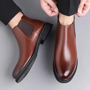 Latest  Trendy Men’s Brown Chelsea Boots | Premium Faux Leather Ankle Boots | Comfortable Slip-On Footwear for Men's & Boys