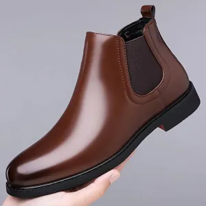 Latest  Trendy Men’s Brown Chelsea Boots | Premium Faux Leather Ankle Boots | Comfortable Slip-On Footwear for Men's & Boys