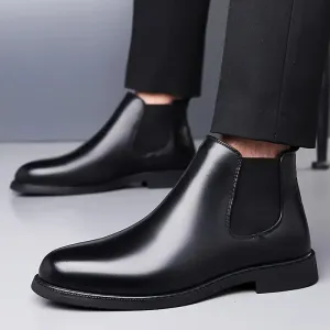 Latest Stylish Men's Black Chelsea Boots | Faux Leather Slip-On Ankle Boots | Comfortable Casual & Formal Footwear for Men & Boys