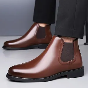 Latest  Trendy Men’s Brown Chelsea Boots | Premium Faux Leather Ankle Boots | Comfortable Slip-On Footwear for Men's & Boys