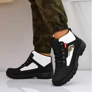 Latest Stylish Men’s Black Gun Boots | Premium Faux Leather Ankle Boots | Comfortable Slip-On Footwear for Men's & Boys