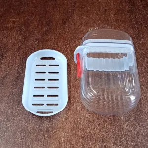 Multifunctional Soap Box with Drain Tray and Lock