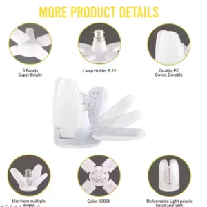 25W 4 Fan LED Decorative Bulb Light Combo Pack