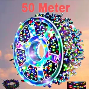 50M Copper LED String Lights with 6 Mode...
