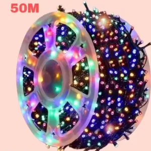 50M Copper LED Serial Lights with 8 Mode...