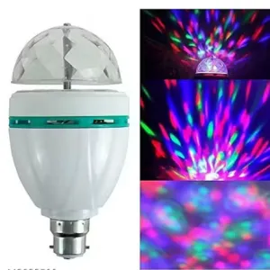 360 Degree Rotating LED Disco Bulb for Party Decoration