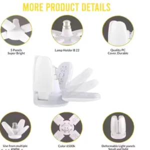 25 Watt 4 Fan LED Decorative Bulb Pack of 3