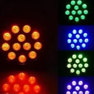 12 LED PAR DJ Light With Remote UV Color Mixing