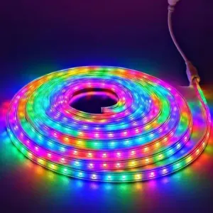 8 Meter Waterproof RGB Rope LED Strip Li...
