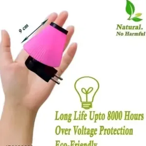 Multicolor Plug In Night Lamp Set of 4 For Bedroom