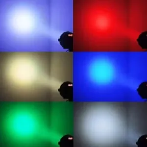 RGB Stage PAR DJ Light With Remote UV 6 In 1 Color Party Lighting