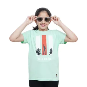 Unisex Kids’ T-Shirt  – Lime Green Rock...