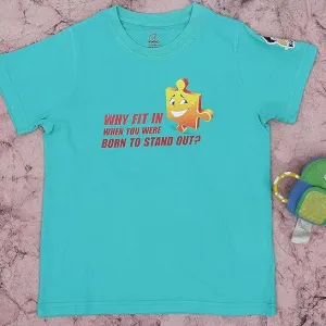 Unisex Why Fit In Print Cotton Modal T Shirt Soft Breathable